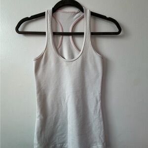 lululemon athletica Racerback Tank with Pink Trim